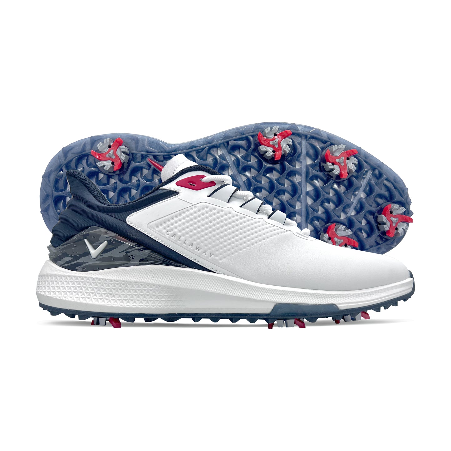 Men's Coronado v4 Golf Shoe - (White / Blue / Red)